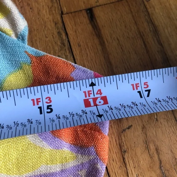 Sezane Melville Organic Linen Midi Dress Seventies Multicolor Print 36 4 - Picture 7 of 10